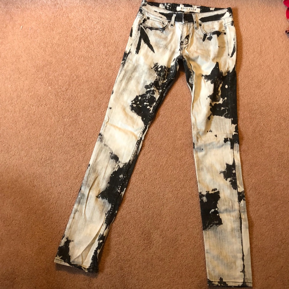 Black and White Jeans